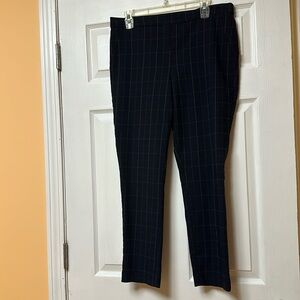 Liz Claiborne career Emma classic stretchable blue pants, size 14